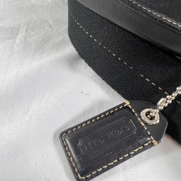 COACH Black Leather Briefcase Messenger Bag - Picture 9 of 16